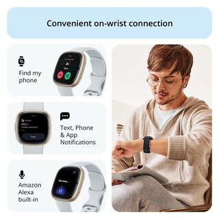 Foto 5 | Reloj Inteligente Fitbit Sense 2 Advanced Health Blue Mist/pale Gold - Venta Internacional