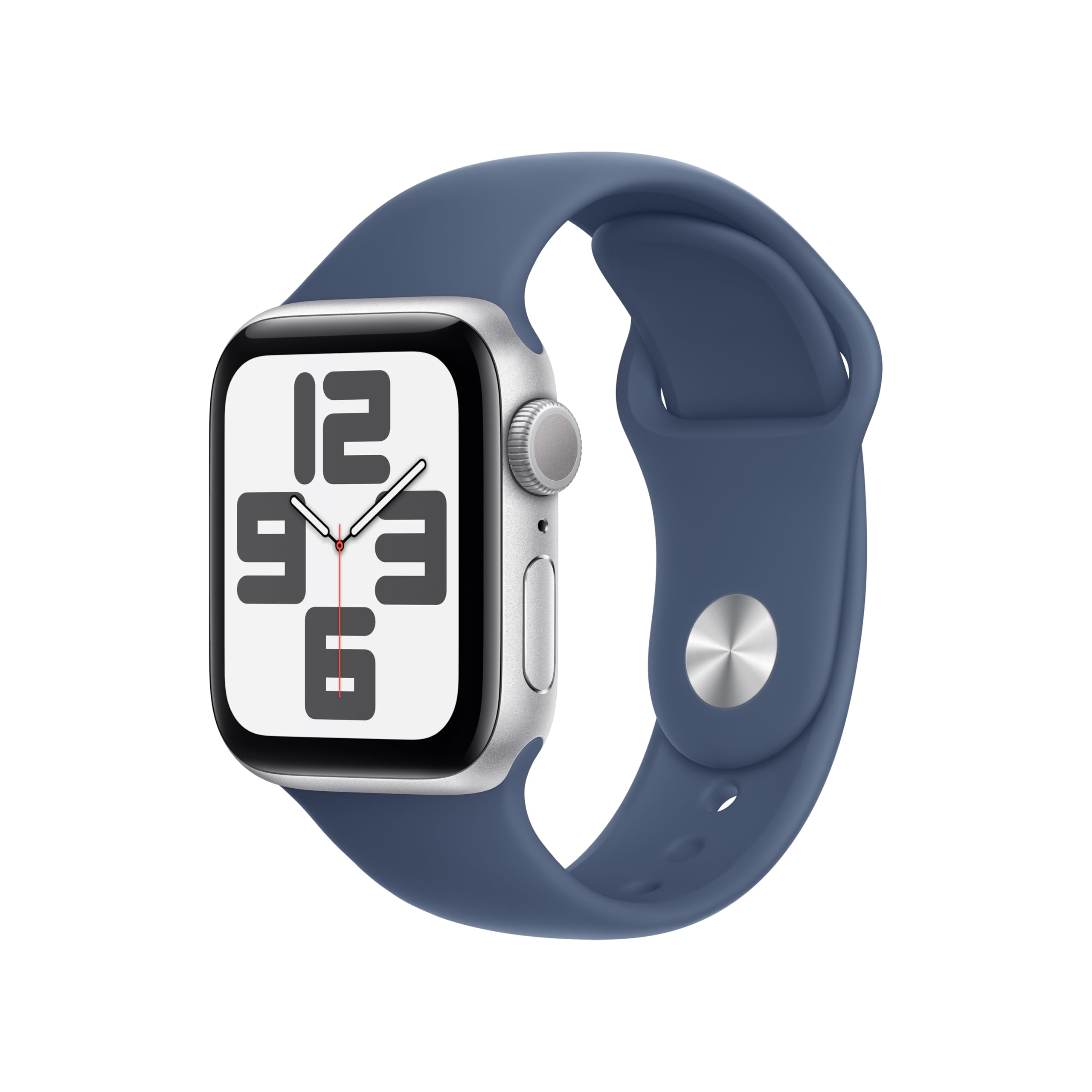 Reloj Inteligente Apple Watch SE 2.ª Gen Plateado con GPS y Correa Deportiva de Mezclilla - Venta Internacional