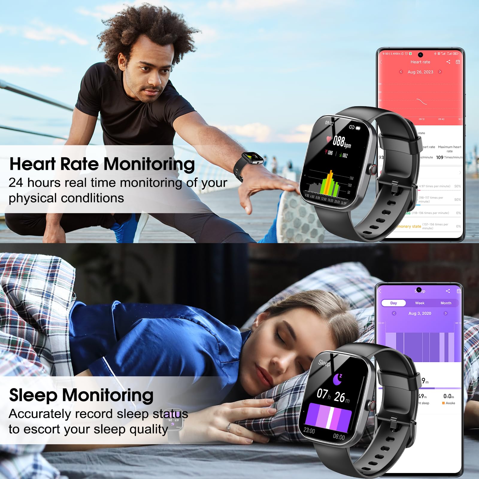 Foto 6 pulgar | Reloj Inteligente Csasan T70 con Pantalla HD IP68 de 1,91 Pulgadas - Venta Internacional