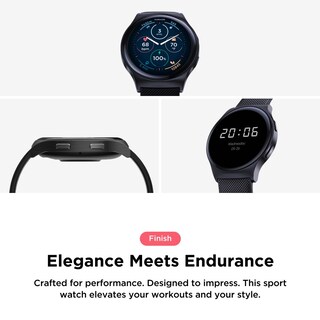 Foto 4 | Reloj Inteligente Motorola Moto Watch 120 Negro para Hombre - Venta Internacional