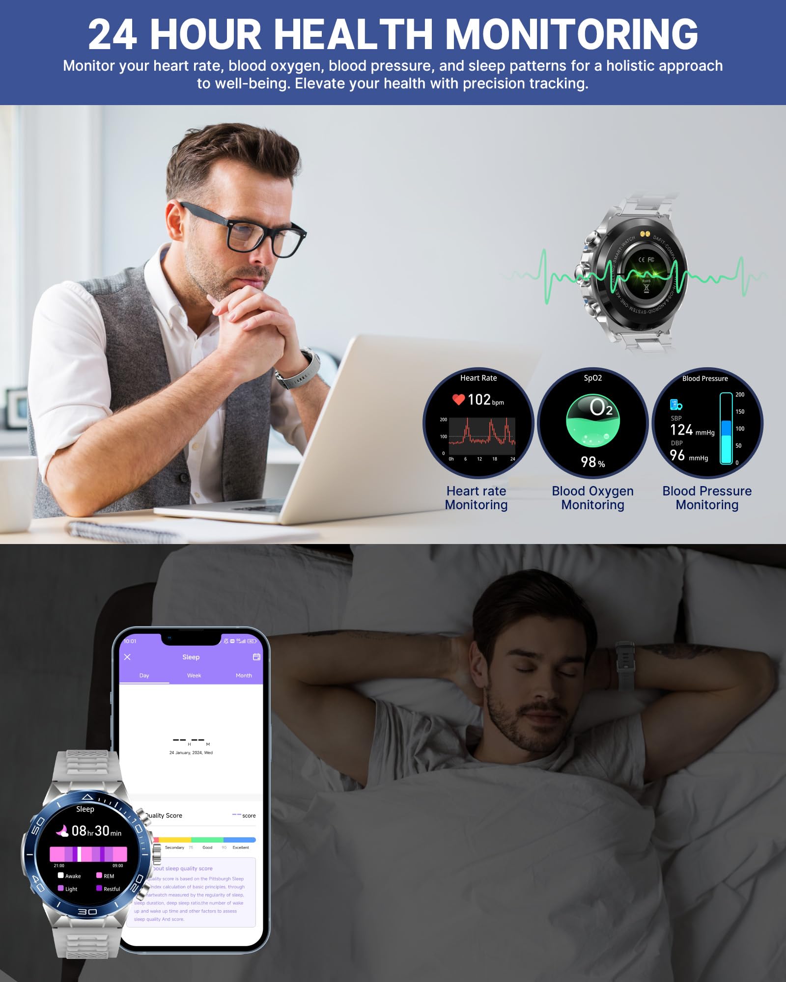 Foto 7 pulgar | 1 Reloj Inteligente Souyie SM-7 para Hombre con Pantalla Amoled de 1,43 Pulgadas - Venta Internacional