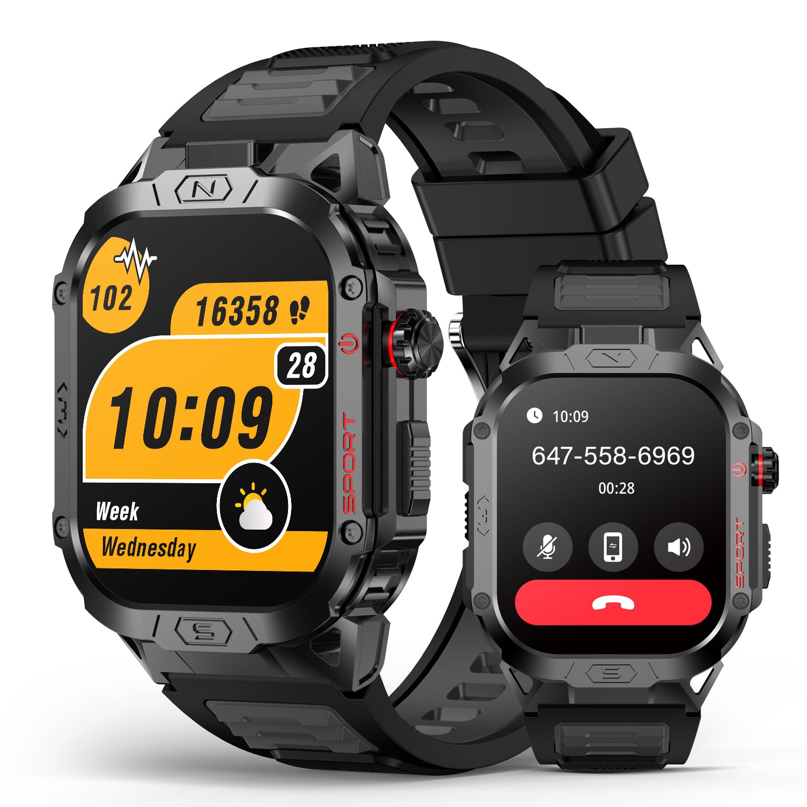 Foto 2 pulgar | Reloj Inteligente Souyie Military Negro para Hombre - Venta Internacional