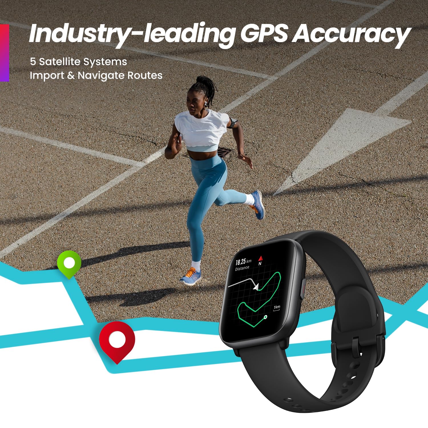 Foto 4 pulgar | Smartwatch Amazfit Active Ai Rosa - Venta Internacional