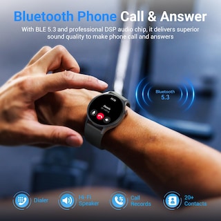 Foto 3 | Reloj Inteligente Fitpolo 1.3'' Amoled Negro Unisex - Venta Internacional