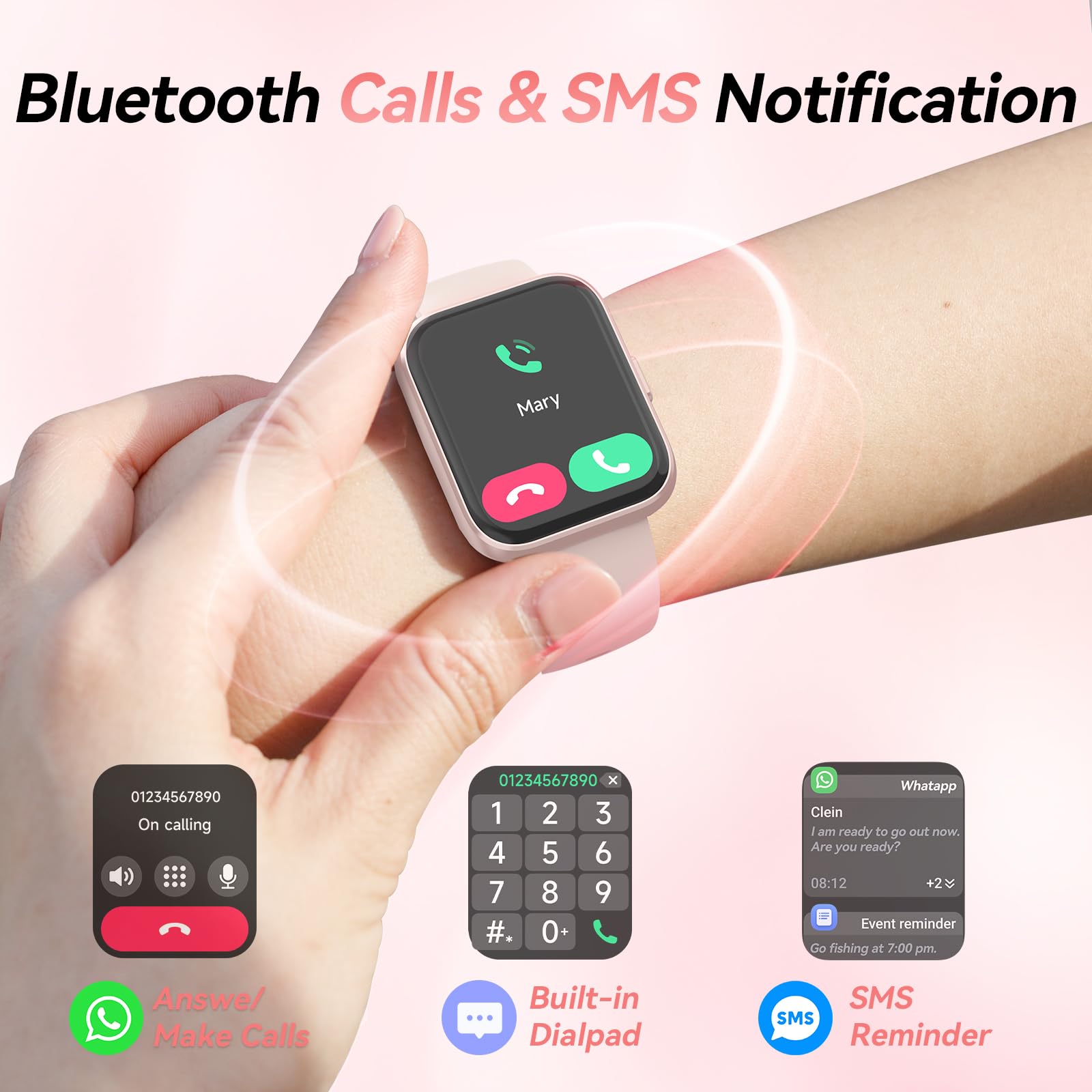 Foto 2 | Reloj Inteligente Fitpolo con Alexa Ip68 - Venta Internacional