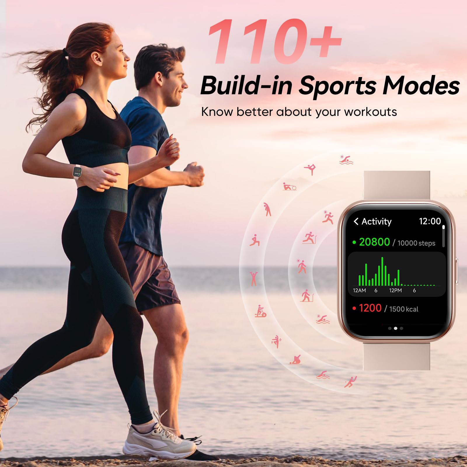 Foto 4 | Reloj Inteligente Fitpolo con Alexa Ip68 - Venta Internacional