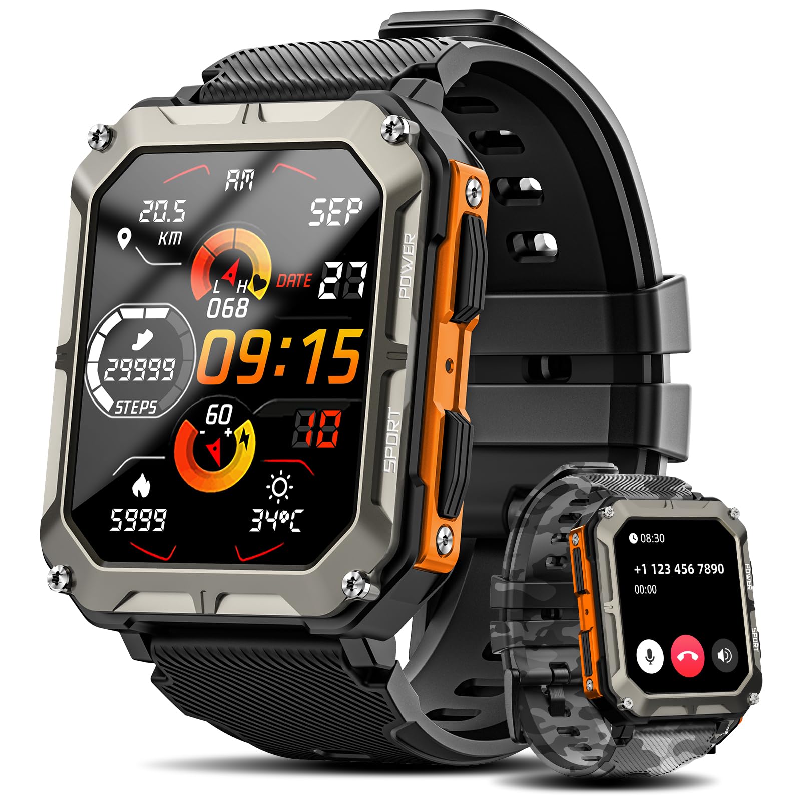 Reloj Smartwatch Rgthuhu Negro-Venta Internacional