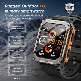 Foto 2 | Reloj Smartwatch Rgthuhu Negro-Venta Internacional