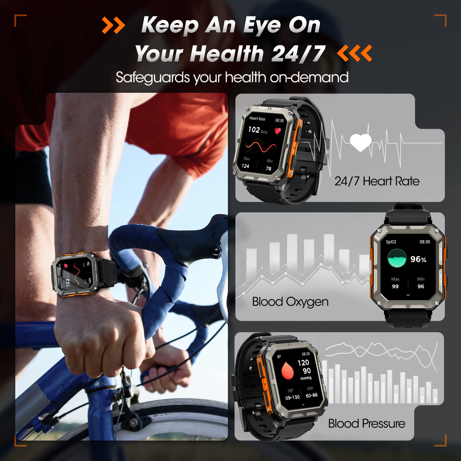 Foto 5 pulgar | Reloj Smartwatch Rgthuhu Negro-Venta Internacional