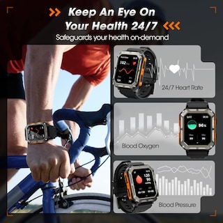 Foto 4 | Reloj Smartwatch Rgthuhu Negro-Venta Internacional