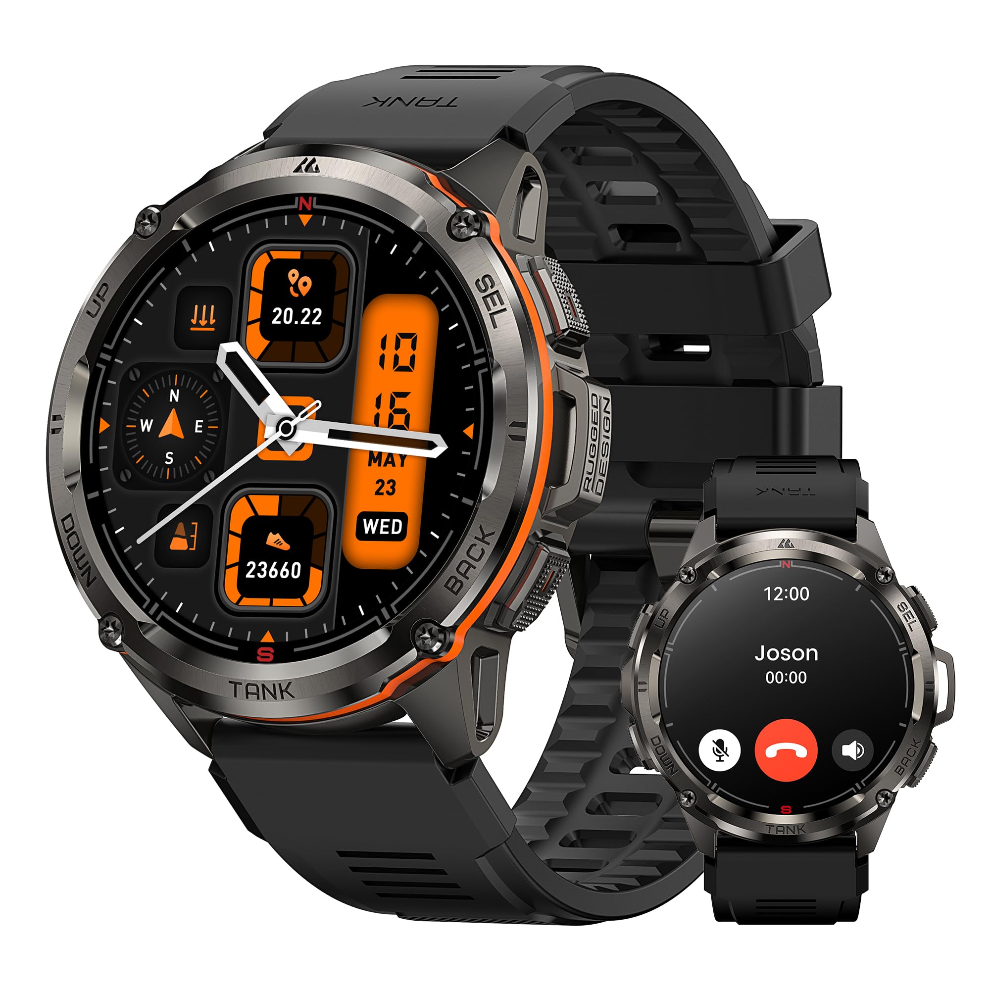 Foto 2 pulgar | Reloj Smartwatch Amaztim Negro-Venta Internacional