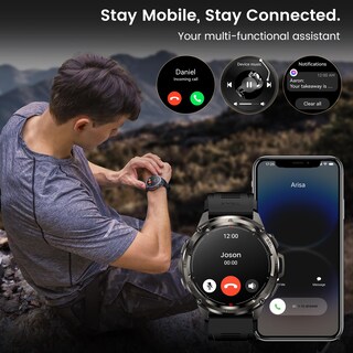 Foto 3 | Reloj Smartwatch Amaztim Negro-Venta Internacional
