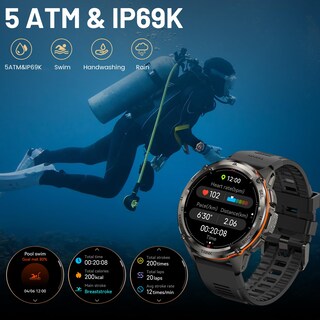 Foto 5 | Reloj Smartwatch Amaztim Negro-Venta Internacional