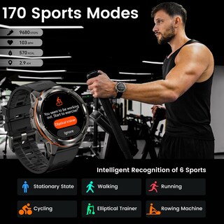Foto 7 | Reloj Smartwatch Amaztim Negro-Venta Internacional