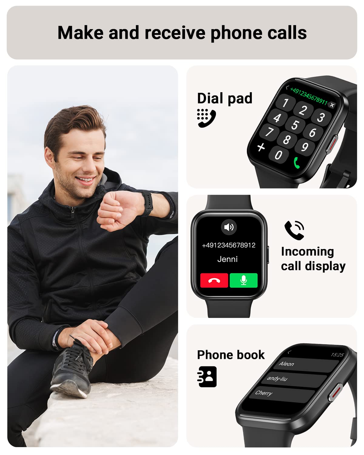 Foto 3 pulgar | Reloj Inteligente Tensky 208bt con Llamada Alexa- Venta Internacional