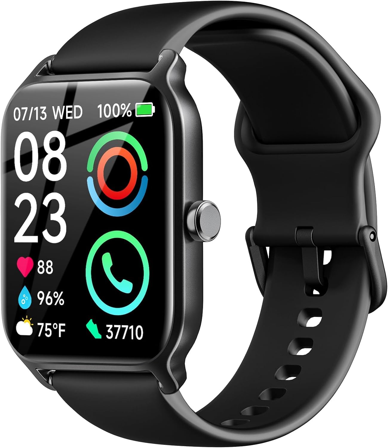 Reloj Smartwatch Fitpolo Negro-Venta Internacional