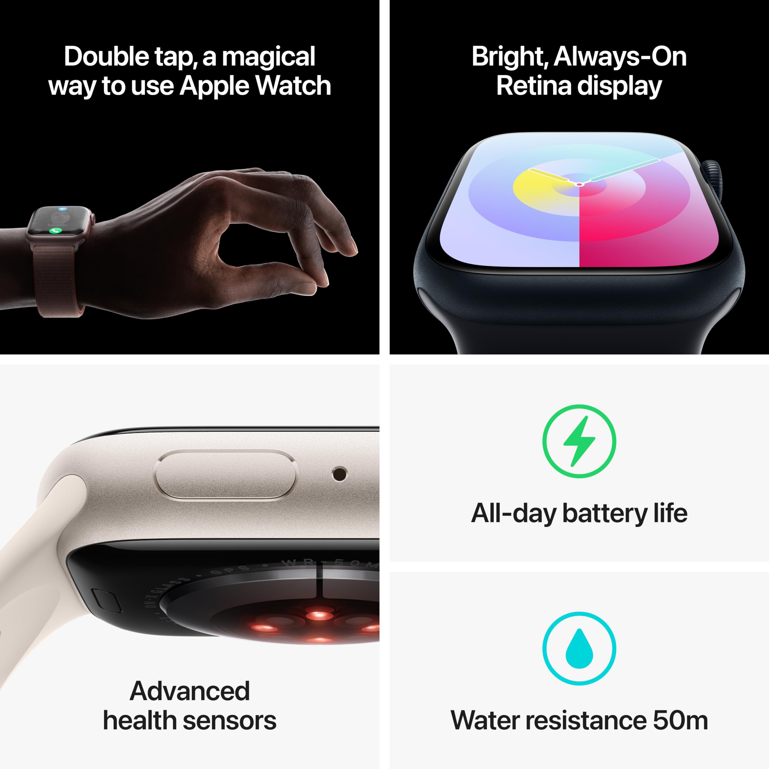Foto 6 pulgar | Apple Watch Series 9 Gps 41 Mm Aluminio Plateado - Venta Internacional