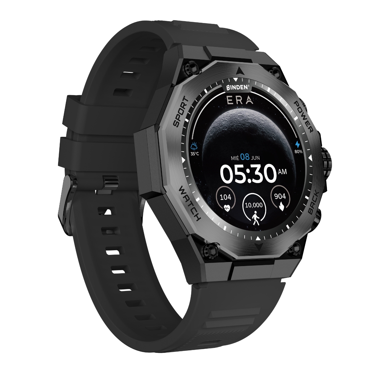 Smartwatch Binden Era Army X Amoled Uso Rudo Llamadas Bluetooth + Correa Extra