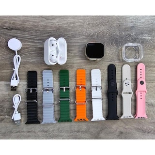Foto 3 | Combo Smartwatch Use-ultra 19 8 Correas Case y Audifonos Bluetooth