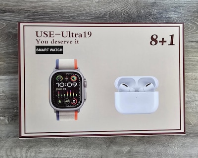 Foto 4 | Combo Smartwatch Use-ultra 19 8 Correas Case y Audifonos Bluetooth
