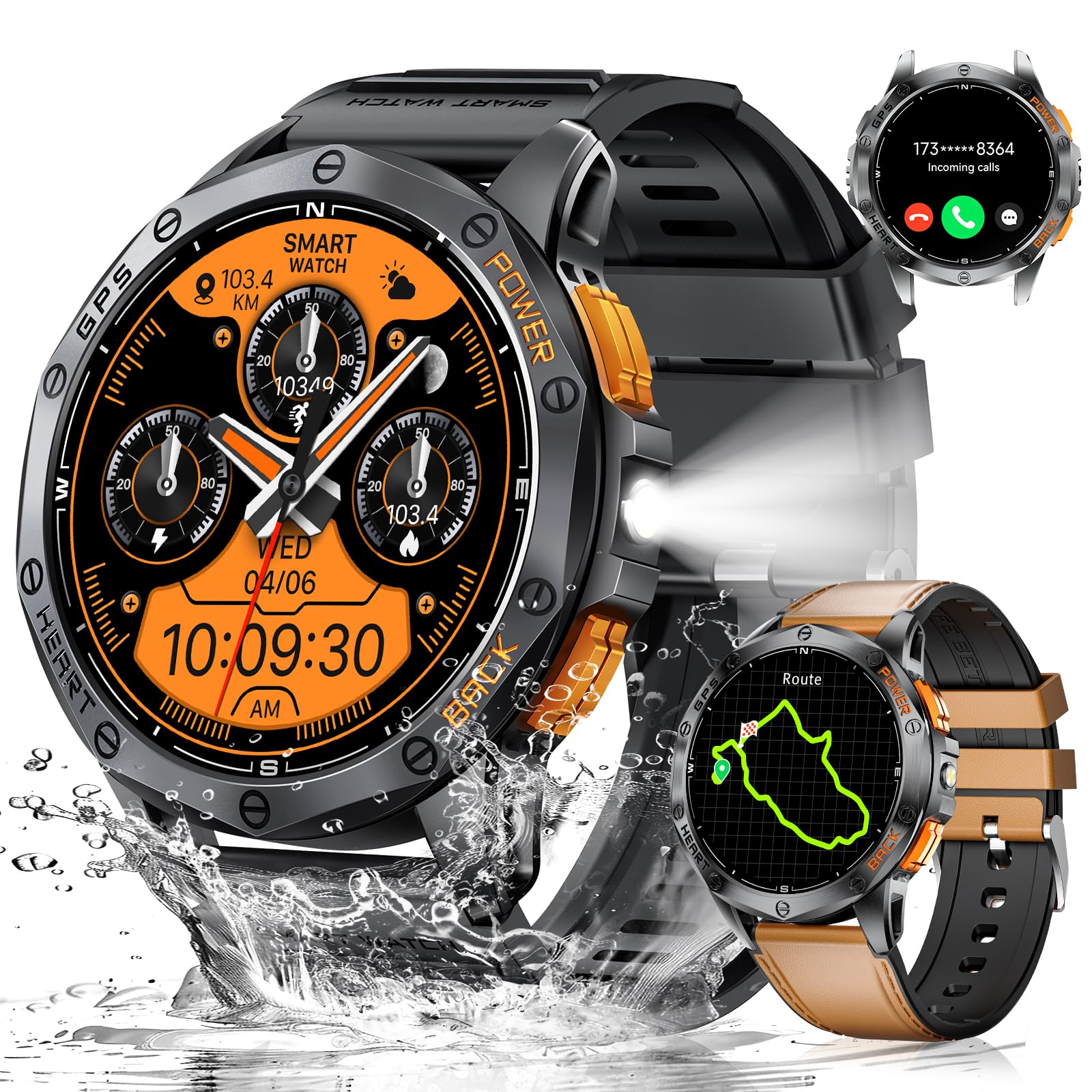 Foto 2 pulgar | Smartwatch Lige GPS Military para Hombre 100 Modos Deportivos - Venta Internacional