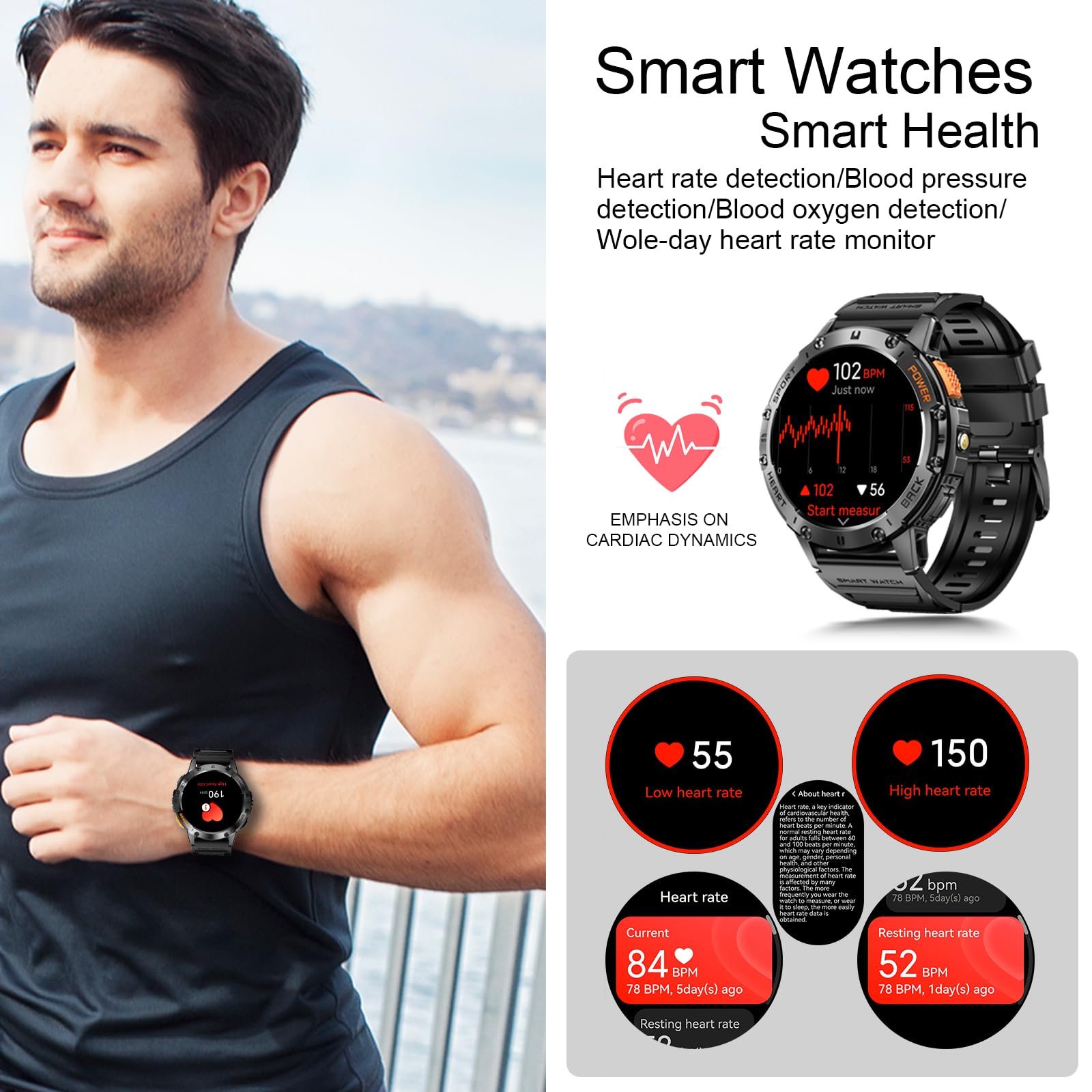 Foto 5 pulgar | Reloj Inteligente Tiwain Military Amoled 1.43 Pulgadas 170 Modos Deportivos - Venta Internacional