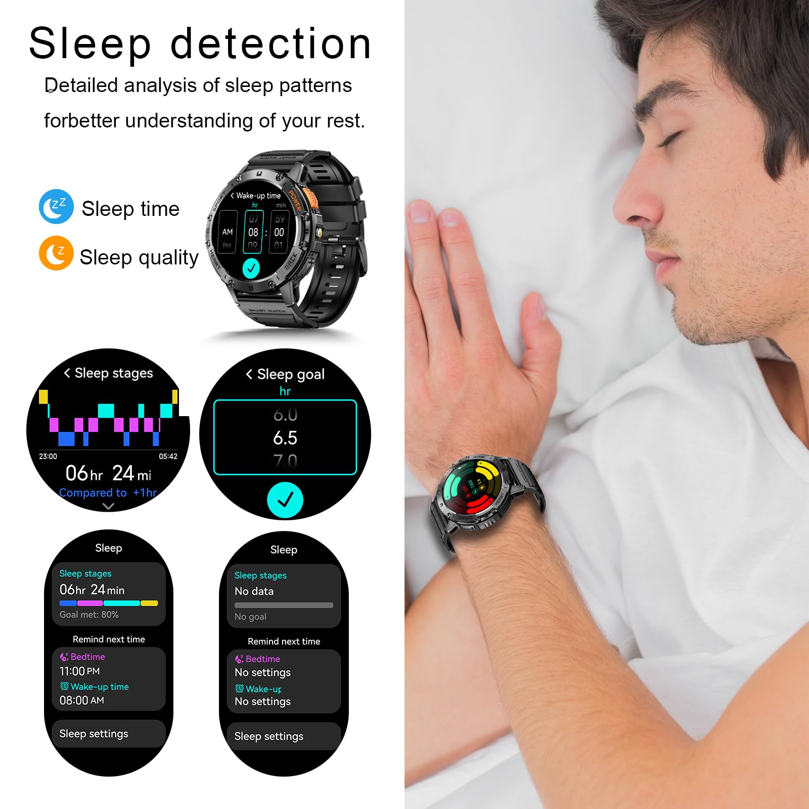 Foto 7 pulgar | Reloj Inteligente Tiwain Military Amoled 1.43 Pulgadas 170 Modos Deportivos - Venta Internacional