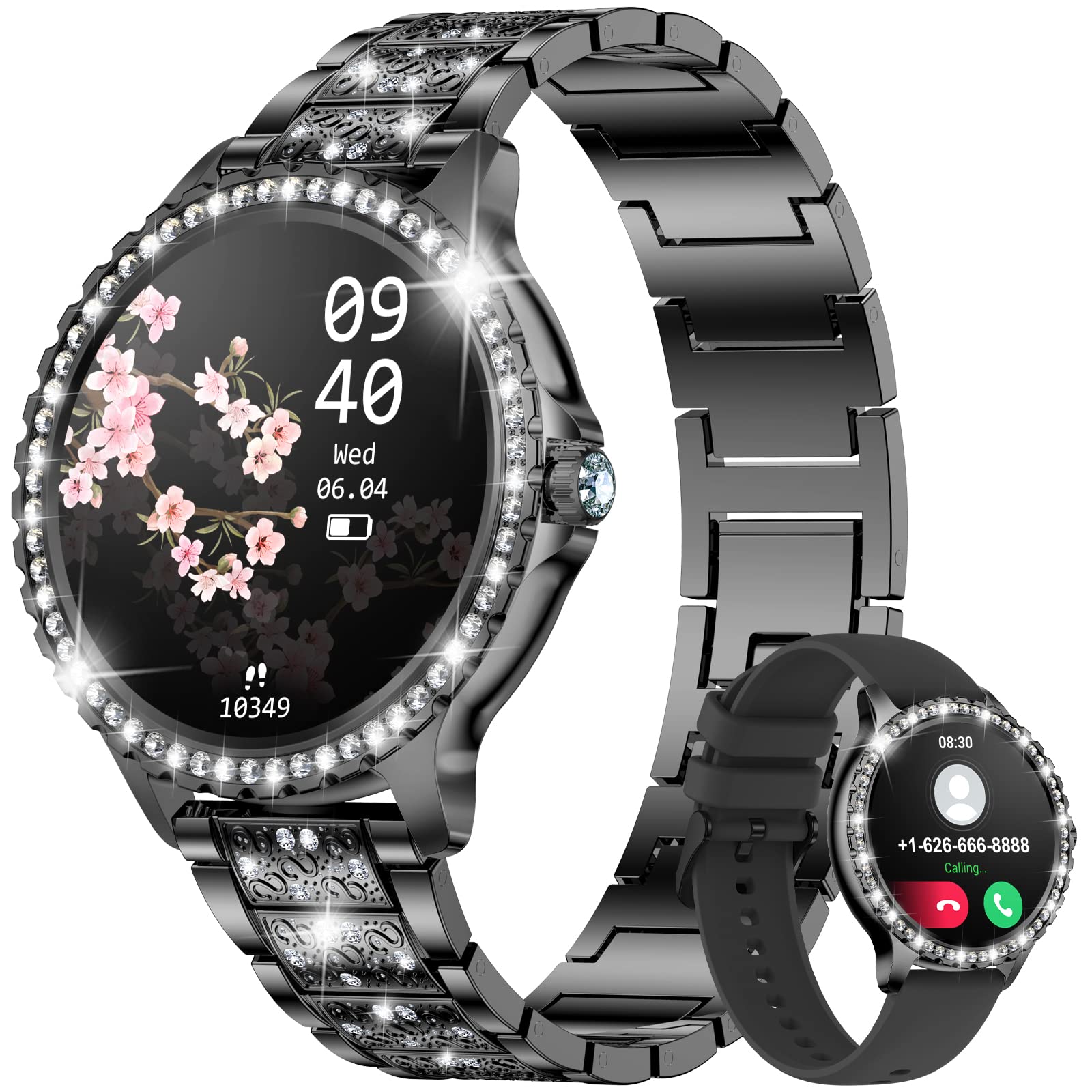 Monitor De Actividad Física Smart Watch Lige Hd De 1,32 Pulgadas Para Mujer, Negro - Venta Internacional.