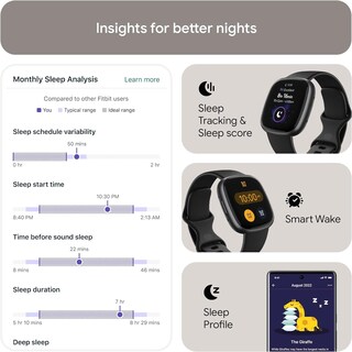 Foto 4 | Reloj Inteligente Fitbit Versa 4 Con Gps Frecuencia Cardiaca Negro - Venta Internacional