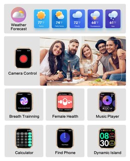 Foto 6 | Reloj Smartwtch Egqinr Rosa con Bluetooth-Venta Internacional