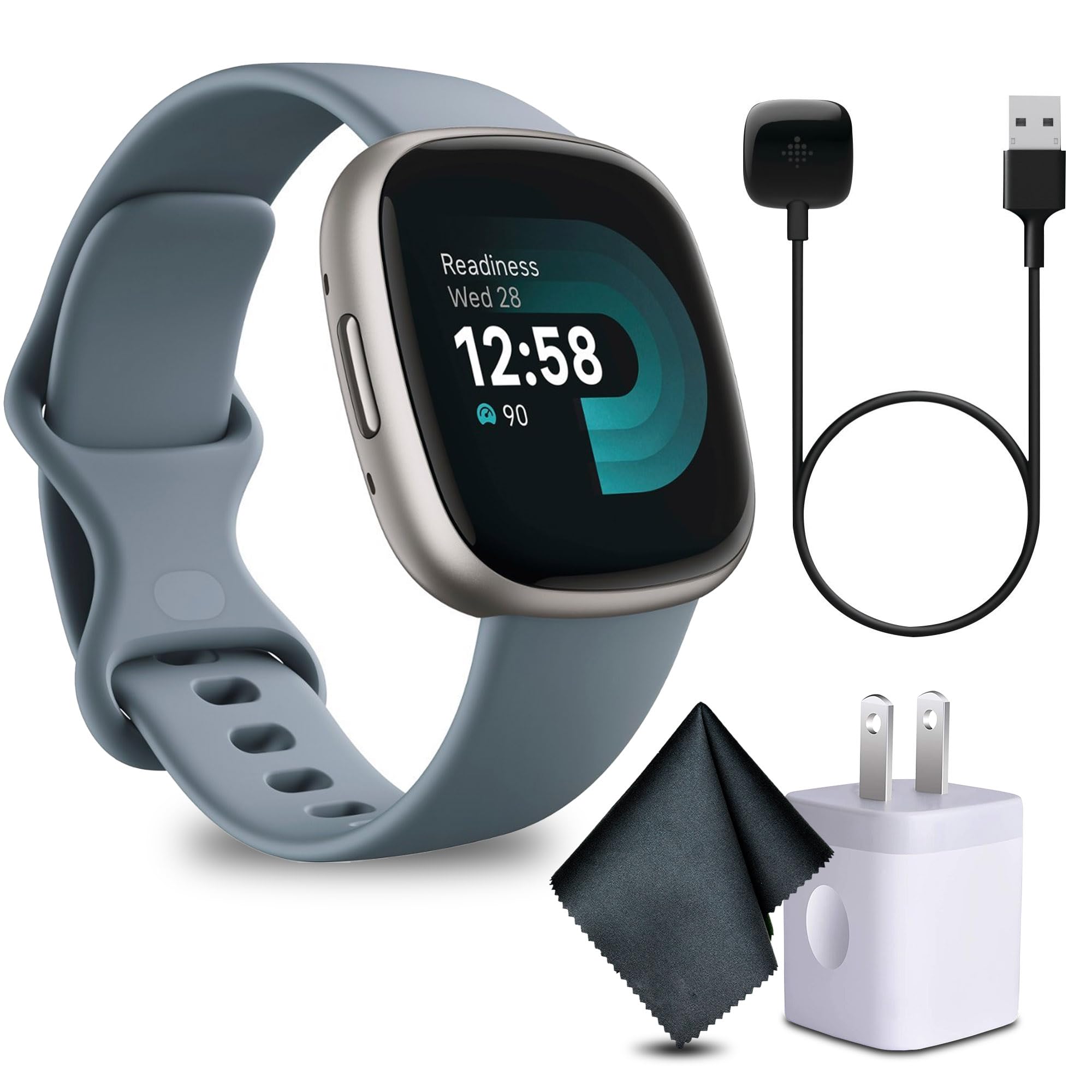 Reloj Inteligente Fitbit Versa 4 Con Gps Frecuencia Cardiaca Azul - Venta Internacional