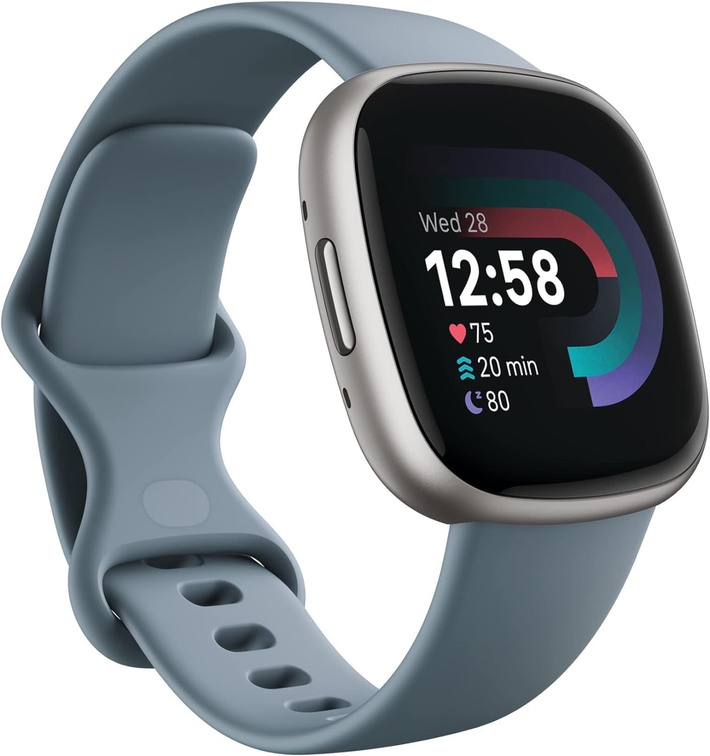 Foto 3 pulgar | Reloj Inteligente Fitbit Versa 4 Con Gps Frecuencia Cardiaca Azul - Venta Internacional