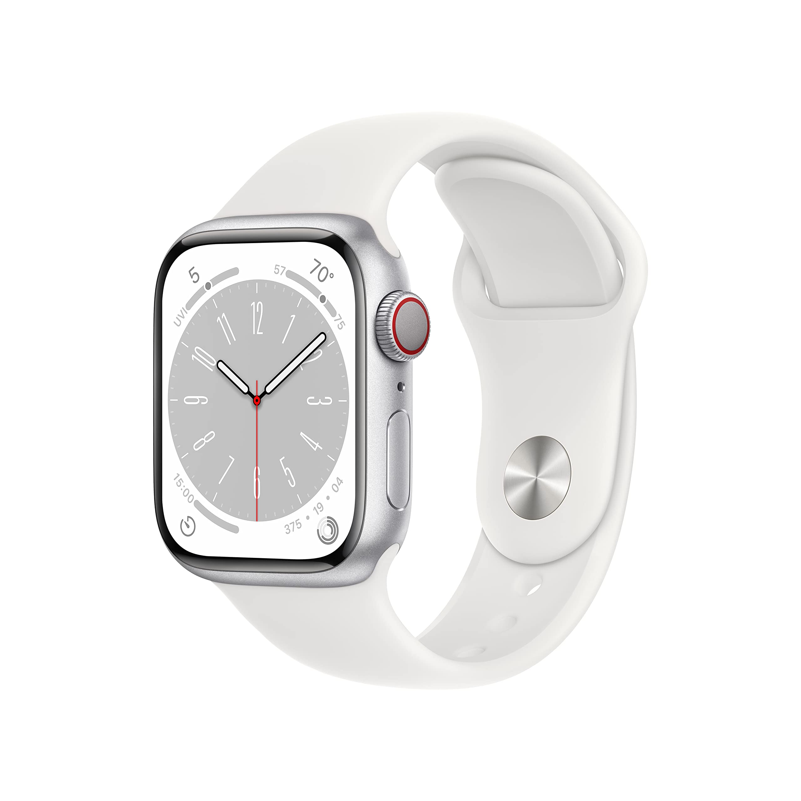 Foto 2 pulgar | Reloj Inteligente Apple Watch Series 8 Gps + Cellular 41 Mm Plateado - Venta Internacional.