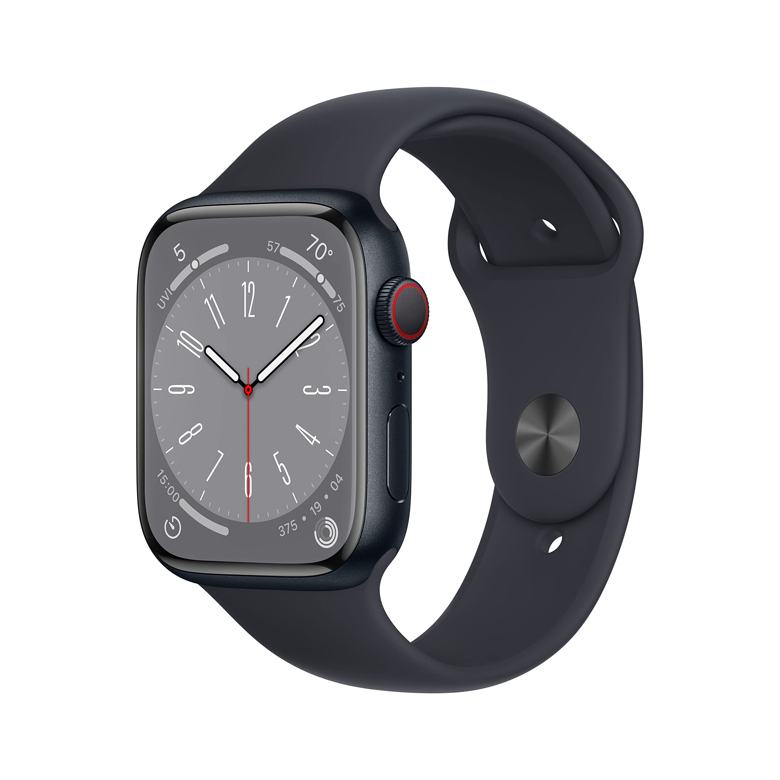 Foto 2 pulgar | Smartwatch Apple Watch Series 8 Gps + Cellular 45 Mm - Funda De Aluminio Midnight - Venta Internacional.