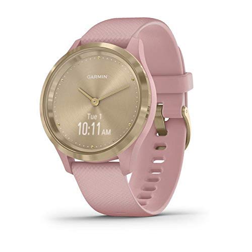 Reloj Inteligente Garmin Vivomove 3s Hybrid Light Gold Con Funda Rosa - Venta Internacional.