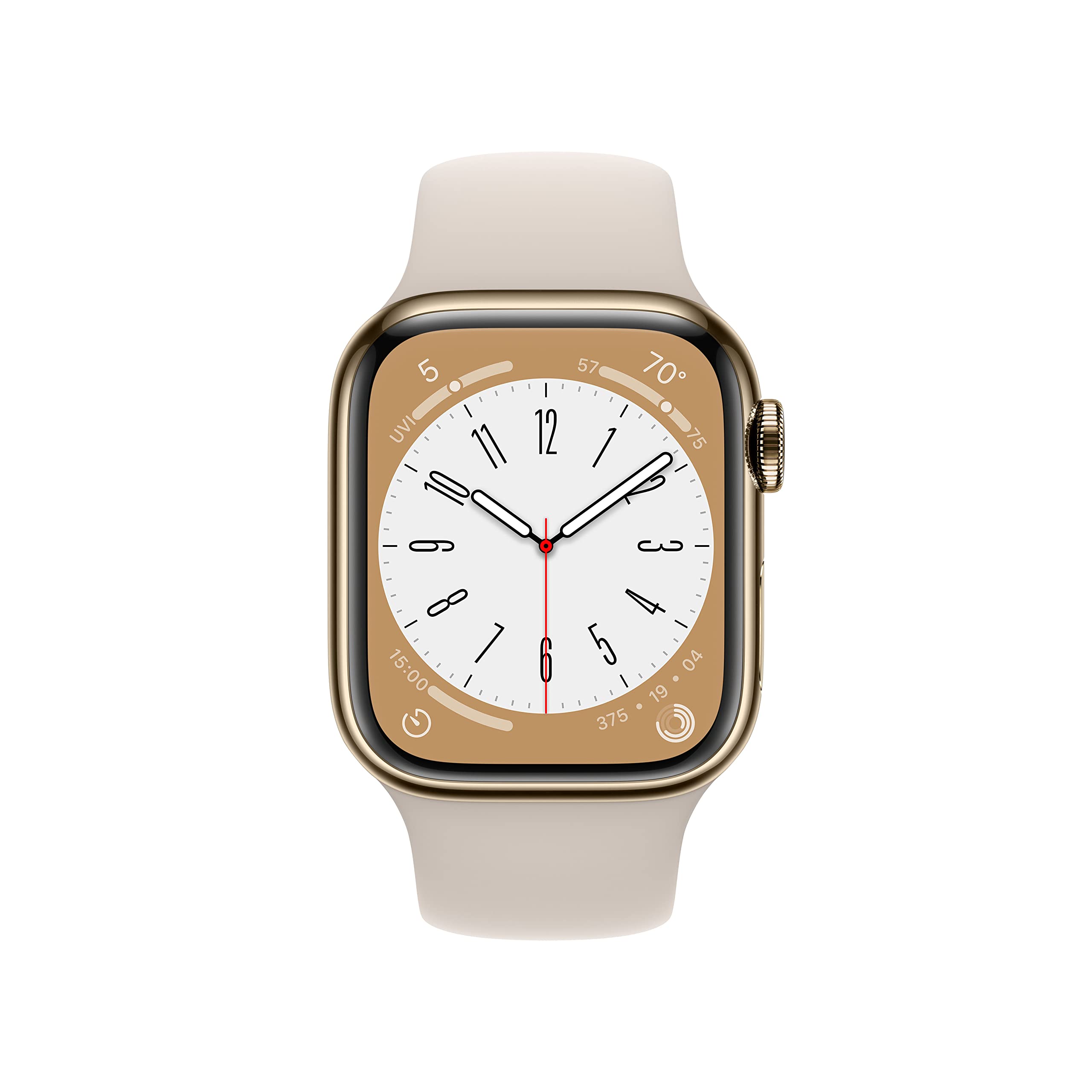 Foto 2 | Reloj Inteligente Apple Watch Series 8 Gps + Cellular 41 Mm Dorado - Venta Internacional.