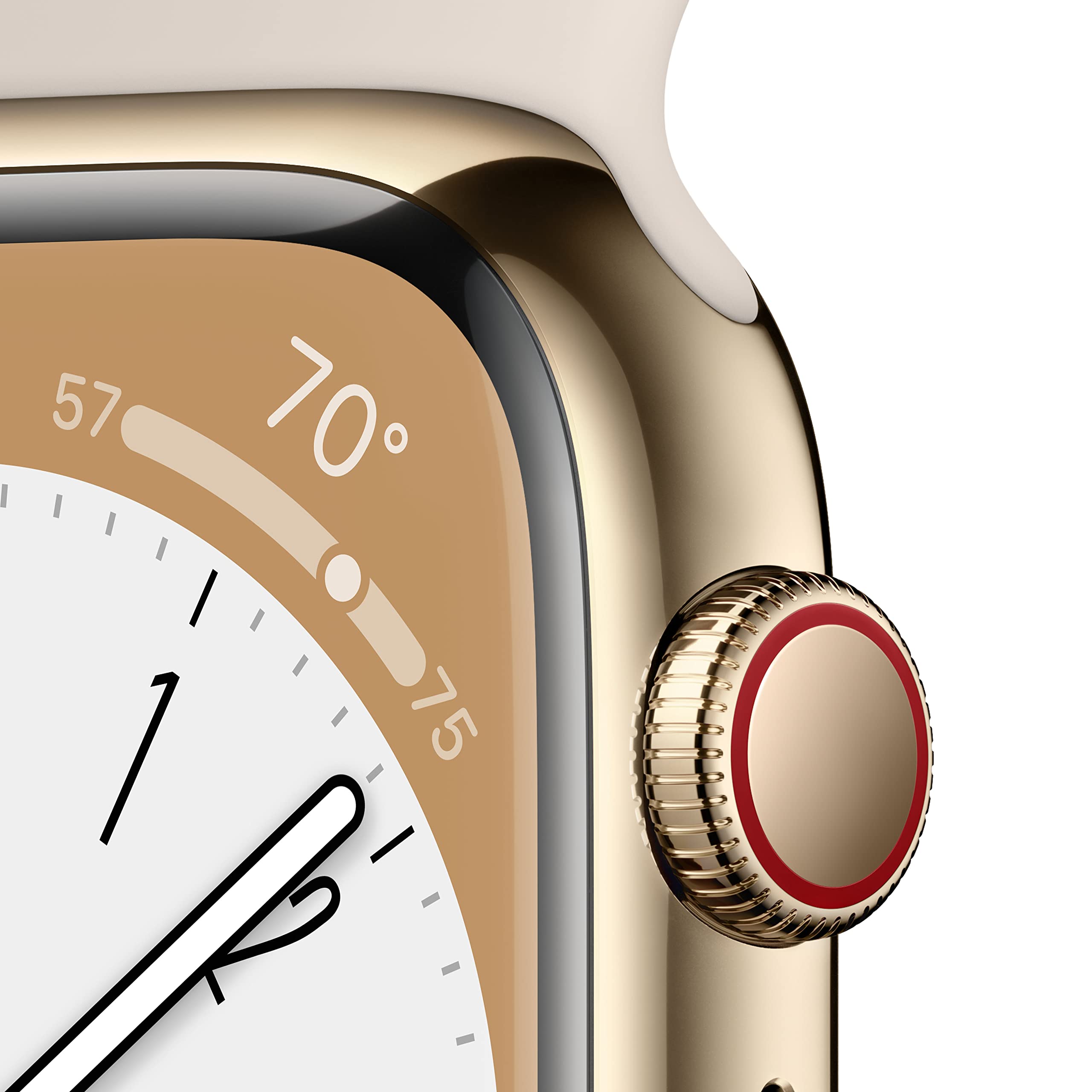 Foto 4 pulgar | Reloj Inteligente Apple Watch Series 8 Gps + Cellular 41 Mm Dorado - Venta Internacional.