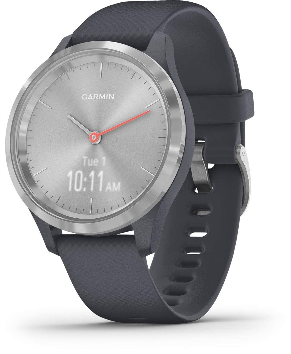 Reloj Inteligente Garmin Vivomove 3s Híbrido Plateado/azul Granito - Venta Internacional.