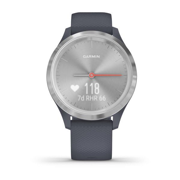 Foto 7 | Reloj Inteligente Garmin Vivomove 3s Híbrido Plateado/azul Granito - Venta Internacional.