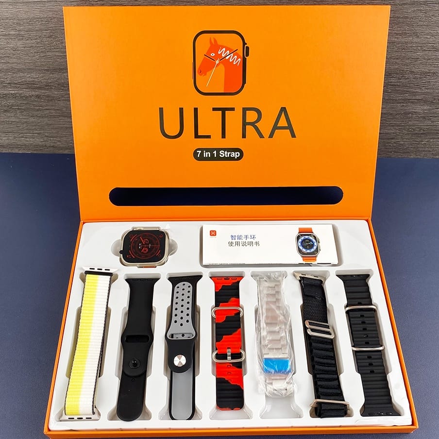 Foto 4 pulgar | Kit Smartwatch S100 Ultra Con 7 Correas de Regalo