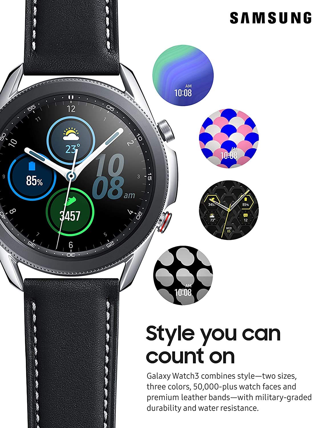 Foto 3 pulgar | Reacondicionado Reloj Inteligente Samsung Galaxy Watch3 Gps 45 Mm Mystic Silver - Venta Internacional.