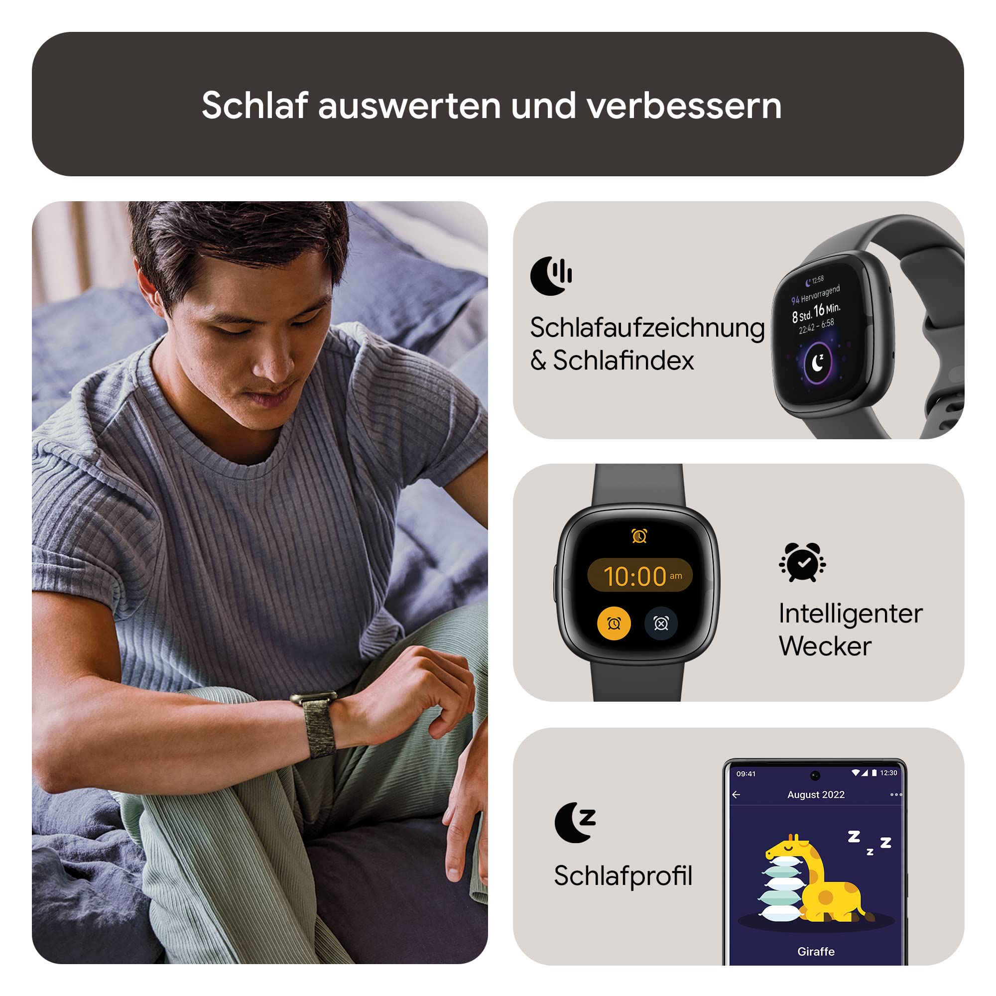 Foto 4 pulgar | Reloj Inteligente Fitbit Sense 2 Advanced Health Ecg Spo2 Gps - Grey - Venta Internacional.