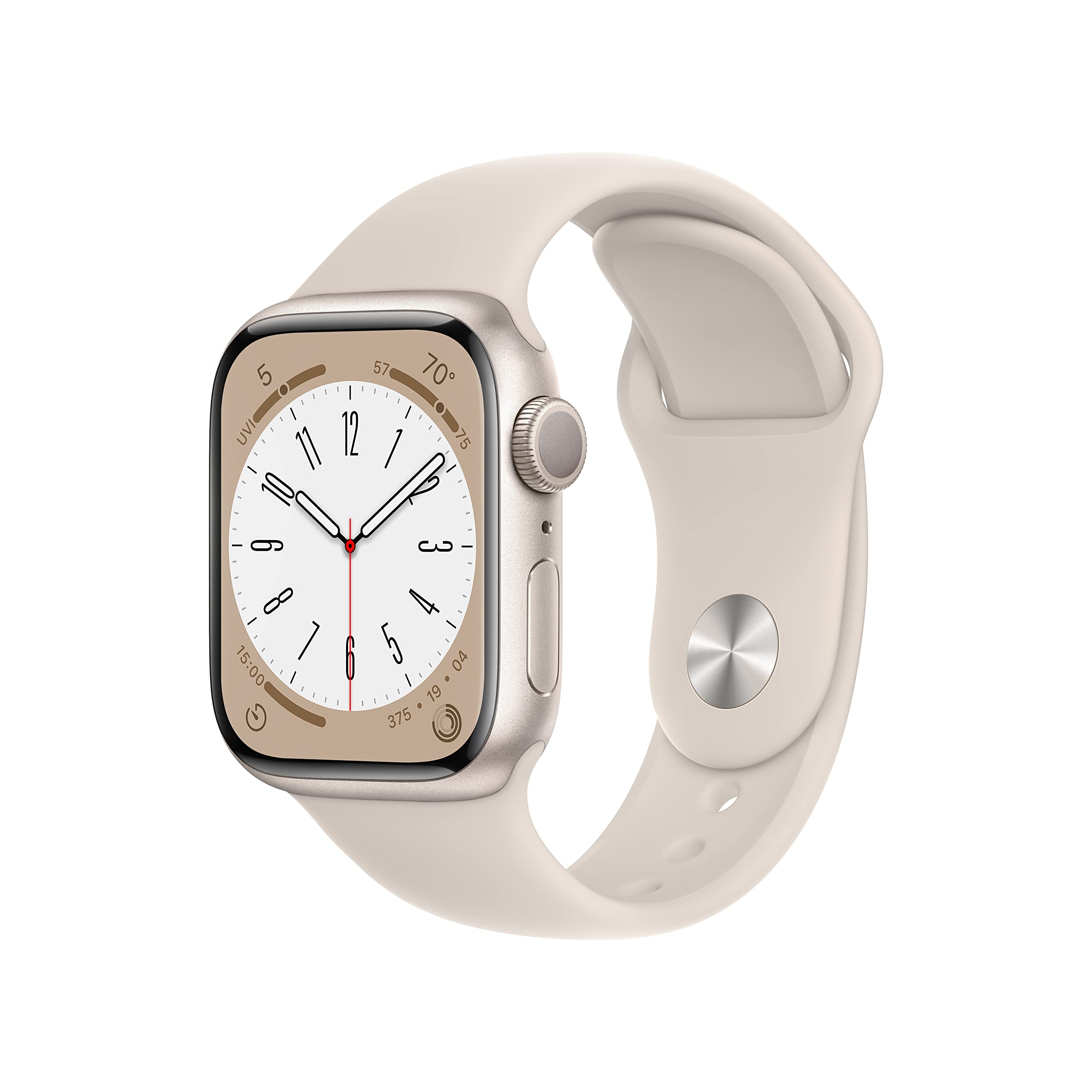 Reloj Inteligente Apple Watch Serie 8 Con Gps De 41 Mm - Starlight - Venta Internacional.