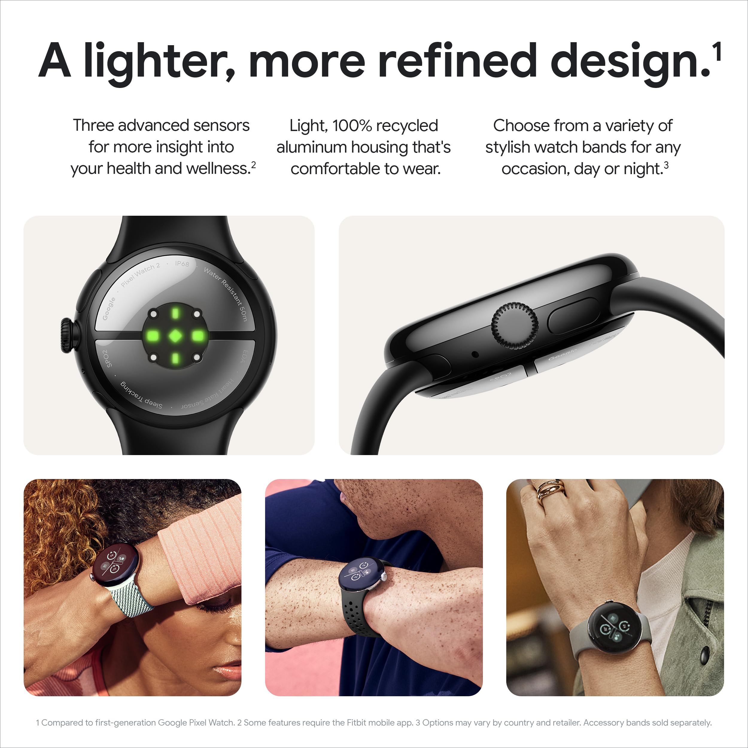 Foto 5 pulgar | Reloj Inteligente Google Pixel Watch 2 Heart Rate Stress Lte Negro - Venta Internacional.