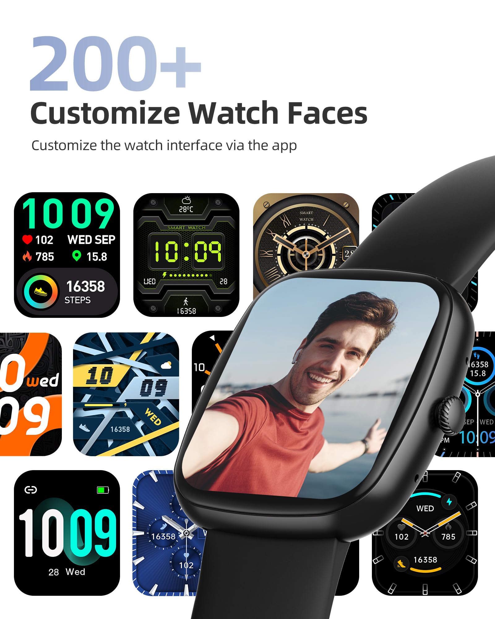 Foto 7 pulgar | Reloj Inteligente Parsonver para Ios y Android E Ip68 - Venta Internacional