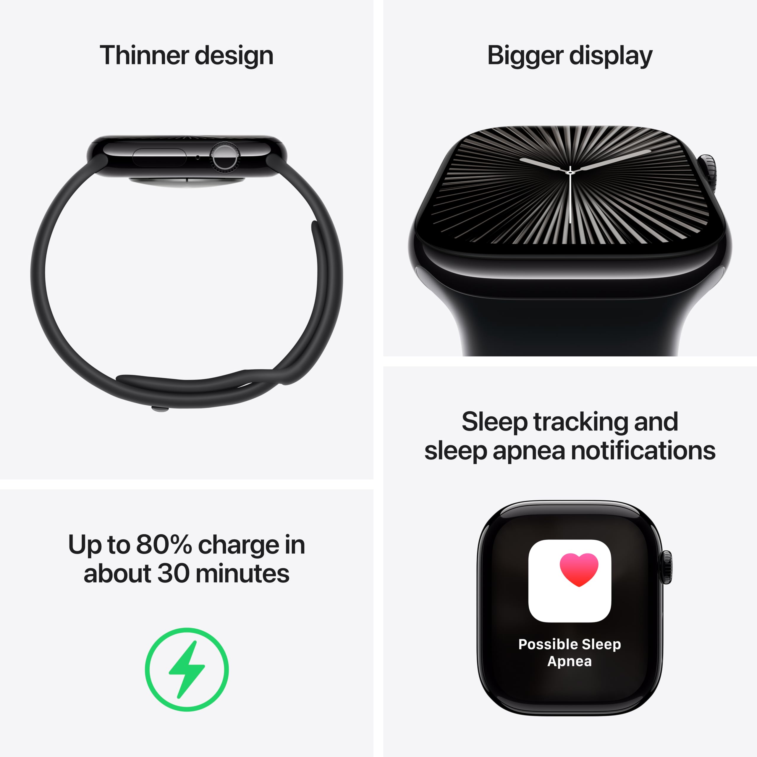 Foto 5 pulgar | Apple Watch Series 10 GPS 42 mm Aluminio Plateado - Venta Internacional