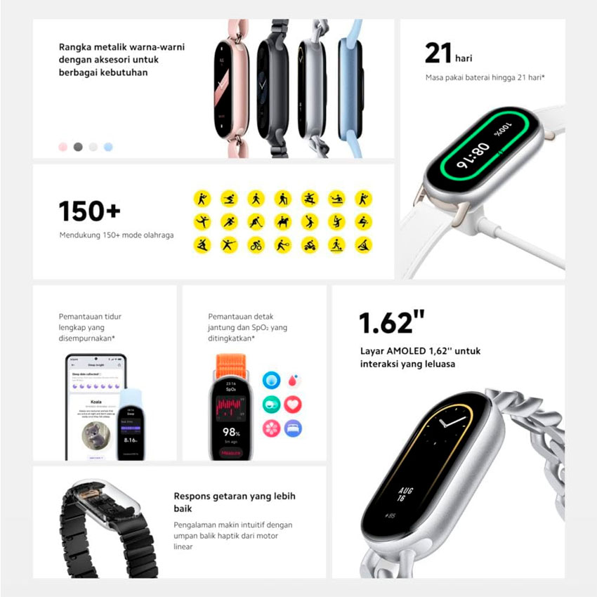 Foto 6 pulgar | Fitness Band Xiaomi Mi Smart Band 9 Silver