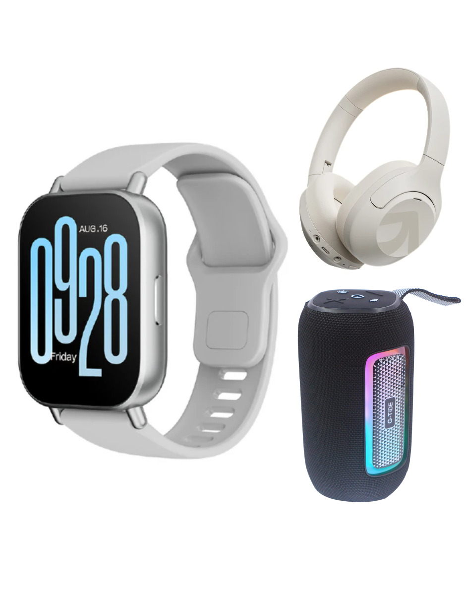 Bundle Redmi Watch 5 Active Xiaomi PLATEADO Incluye G-tide Sv41 + Filwans H-zero Hi-res.