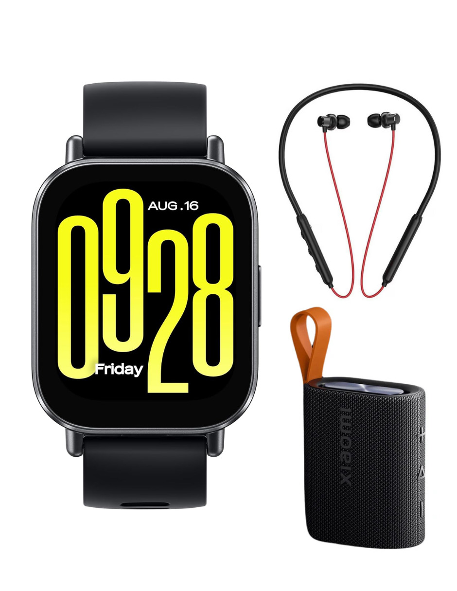 Foto 2 pulgar | Bundle Redmi Watch 5 Active Xiaomi Negro Incluye Xiaomi Sound Pocket + 1more Airfree Lace.