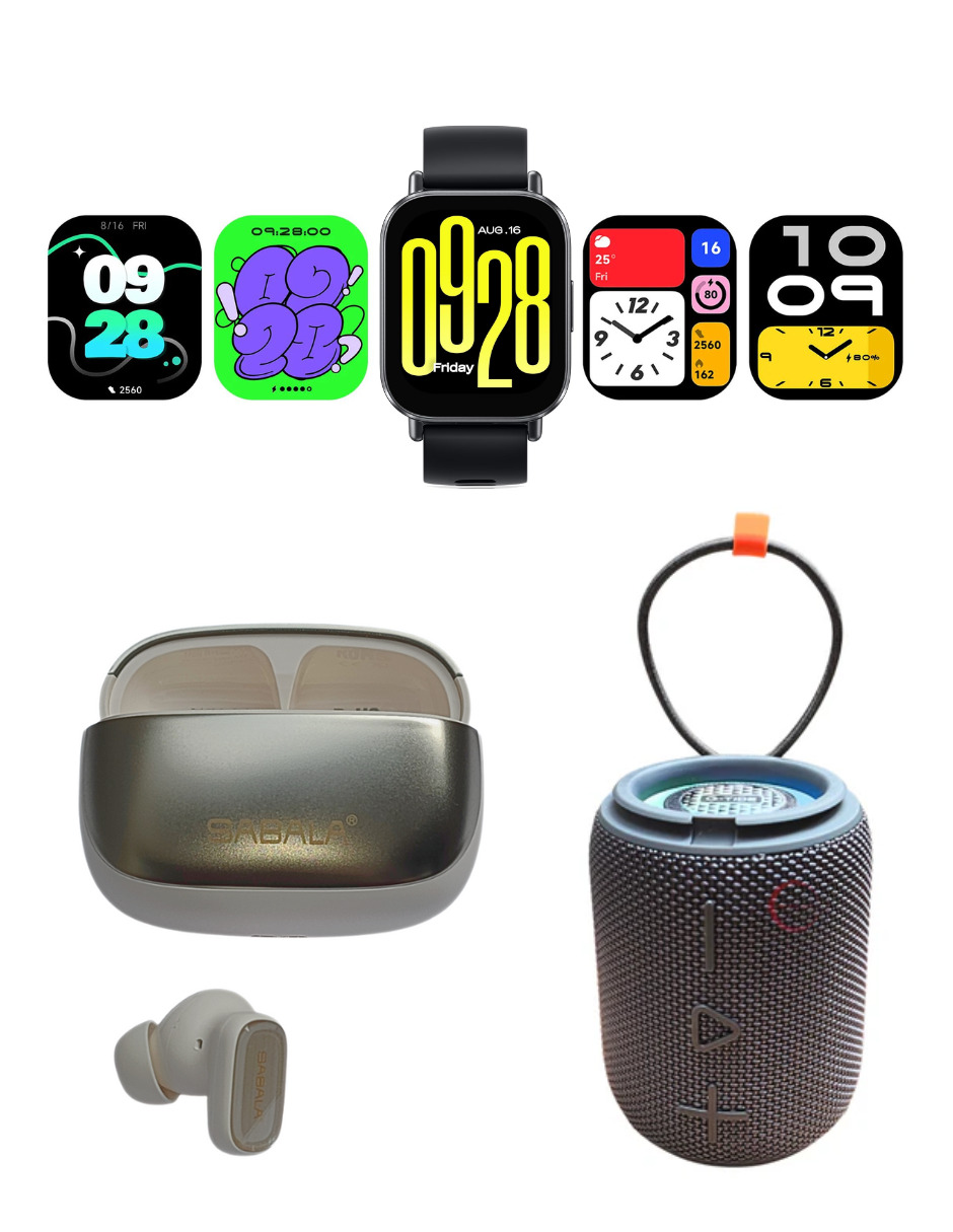 Foto 3 pulgar | Bundle Redmi Watch 5 Active Xiaomi Negro Incluye G-tide Sv30 + Sabala St766